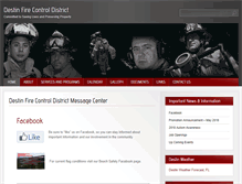 Tablet Screenshot of destinfire.com